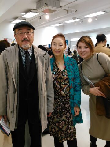 西川眞知子先生とバッタリ、モデルの方もいました